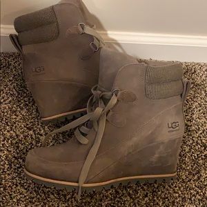 Ugg waterproof platform booties